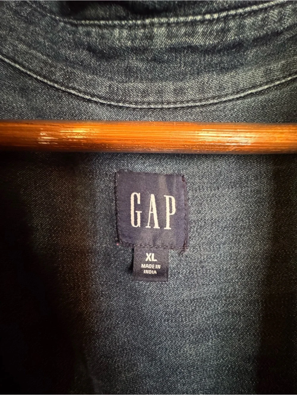 100% cotton GAP Women's Dark Blue Denim Button-Down Shirt Dress - Picture 4 of 11